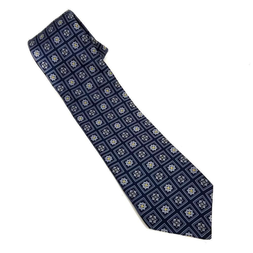 Cremieux Men's Navy Blue Silk Tie